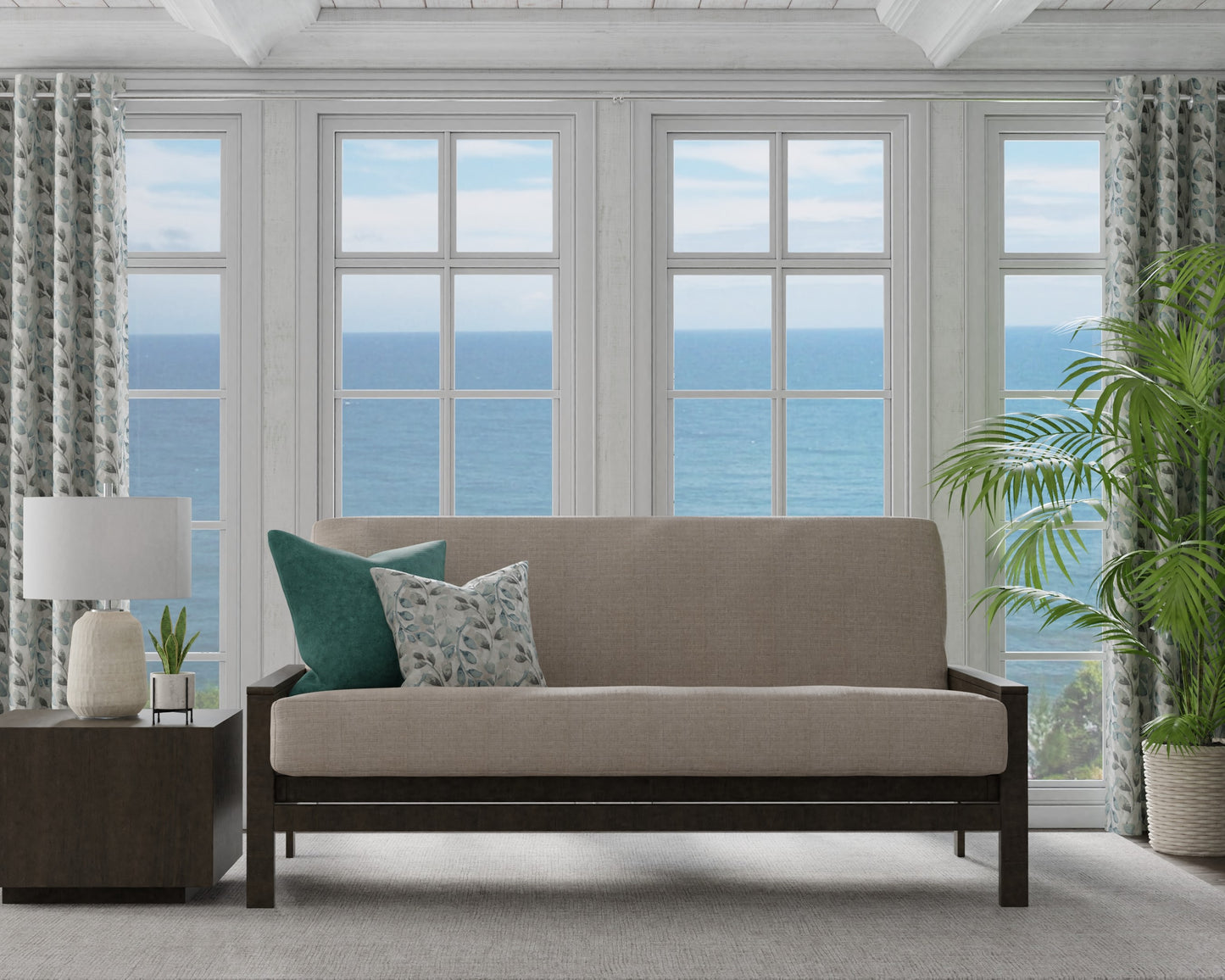 Seagrass Linen Futon Cover