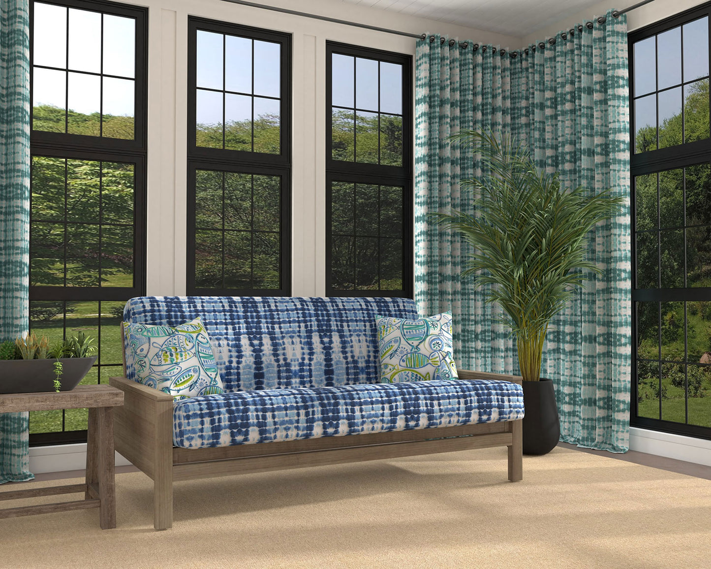 Seascape Futon Cover
