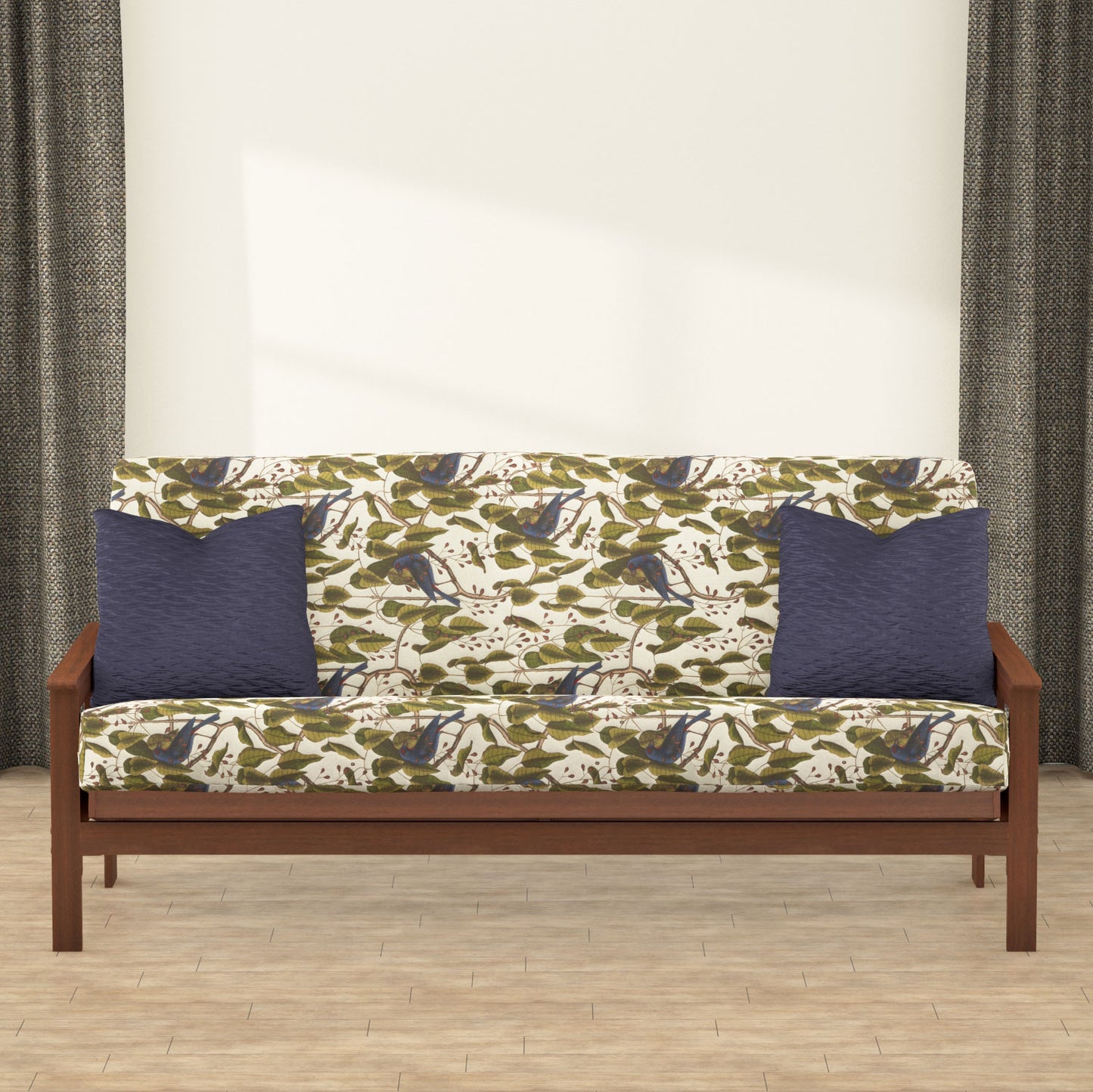 Bluebirds In Paradise Futon Cover