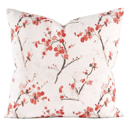 Coral Blossom Pillow