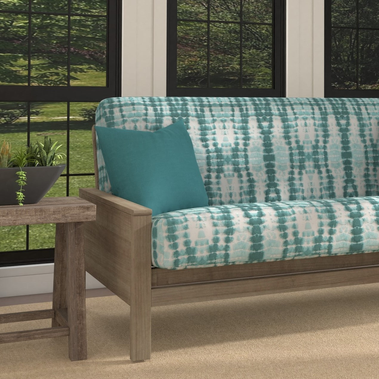 Seascape Futon Cover